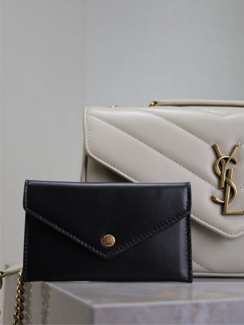 LOULOU MINI 20 IN WHITE SHEEPSKIN GOLD HARDWARE