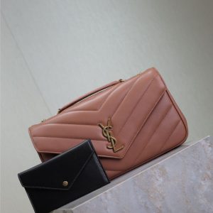 img_f8c0bdc9_20241224_i1735020767274_6824_0_1_jpg LOULOU MEDIUM 29 IN SALMON PINK SHEEPSKIN GOLD HARDWARE