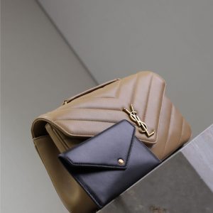 LOULOU MEDIUM 29 IN MILK TEA SHEEPSKIN GOLD HARDWARE