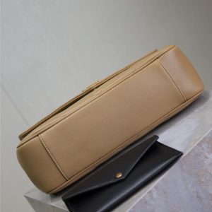 LOULOU MEDIUM 29 IN MILK TEA SHEEPSKIN GOLD HARDWARE