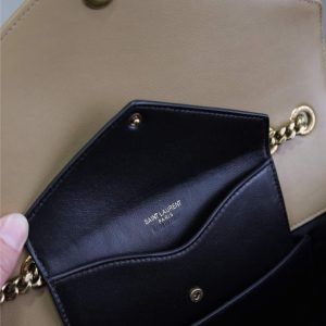 LOULOU MEDIUM 29 IN MILK TEA SHEEPSKIN GOLD HARDWARE