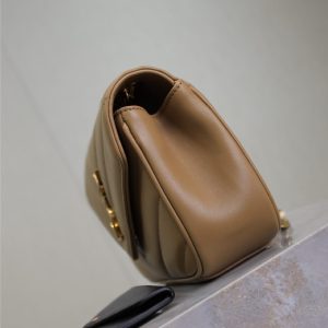 LOULOU SMALL 24 IN MILK TEA SHEEPSKIN GOLD HARDWARE