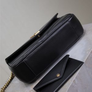 img_f8c0bdc9_20241224_i1735022066467_5540_0_5_jpg LOULOU SMALL 24 IN BLACK SHEEPSKIN GOLD HARDWARE