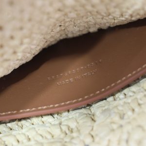 Envelope Clutch 29cm Beige Raffia Leather