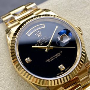 Rolex Day-Date 36mm Gold Black Dial