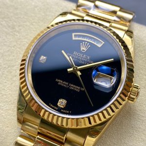Rolex Day-Date 36mm Gold Black Dial