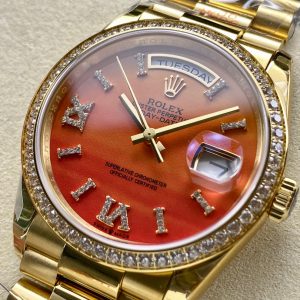Rolex Day-Date 36mm Gold Orange Dial