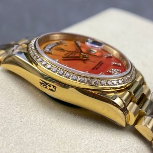 Rolex Day-Date 36mm Gold Orange Dial