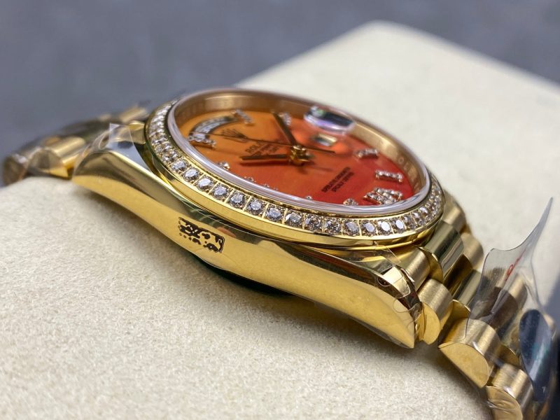 Rolex Day-Date 36mm Gold Orange Dial