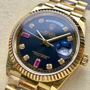 Rolex Day-Date 36mm Gold Black Diamond