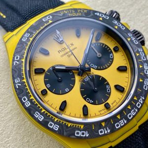 ROLEX Daytona 40mm Yellow Black Fiber Woven