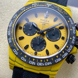 ROLEX Daytona 40mm Yellow Black Fiber Woven