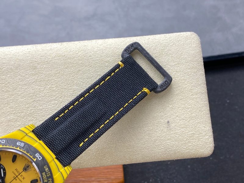 ROLEX Daytona 40mm Yellow Black Fiber Woven