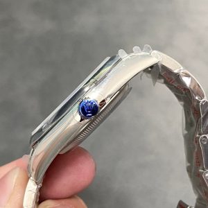 Rolex Oyster Perpetual 39mm Silver Purple Dial