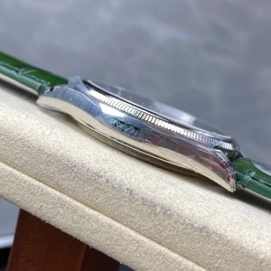 Rolex Perpetual 39mm Silver Green Dial