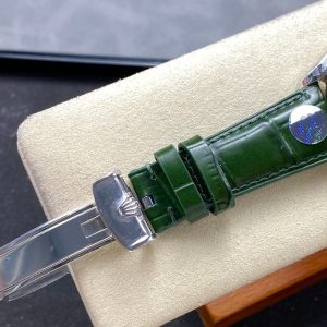 Rolex Perpetual 39mm Silver Green Dial