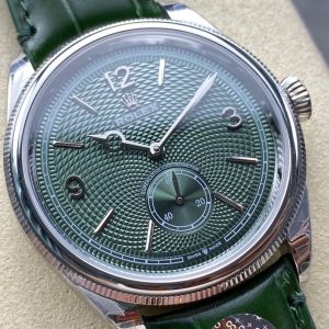 Rolex Perpetual 39mm Silver Green Dial