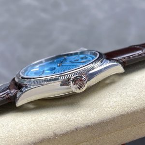 Rolex Perpetual 39mm Brown Blue Dial
