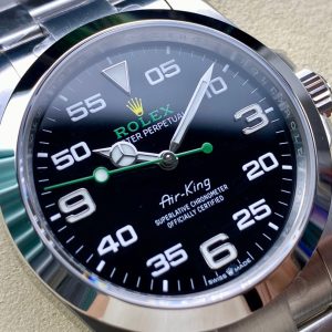 Rolex Air King 40mm Silver Black