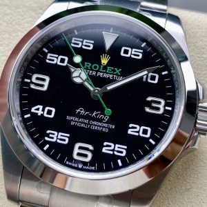 Rolex Air King 40mm Silver Black