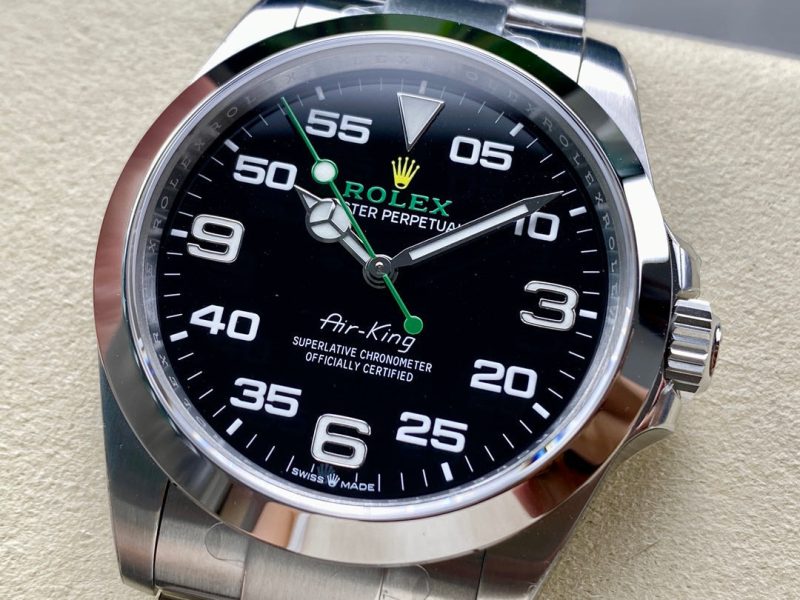 Rolex Air King 40mm Silver Black