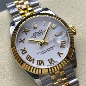 Datejust 31mm Yellow Gold Steel White Dial