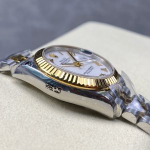 Datejust 31mm Yellow Gold Steel White Dial
