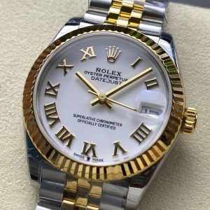 Datejust 31mm Yellow Gold Steel White Dial