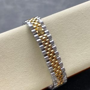 Datejust 31mm Yellow Gold Steel Diamond Bezel Purple Dial Diamond Numerals