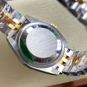 Datejust 31mm Yellow Gold Steel Diamond Bezel Purple Dial Diamond Numerals