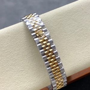 Datejust 31mm Yellow Gold Steel Diamond Bezel White Dial