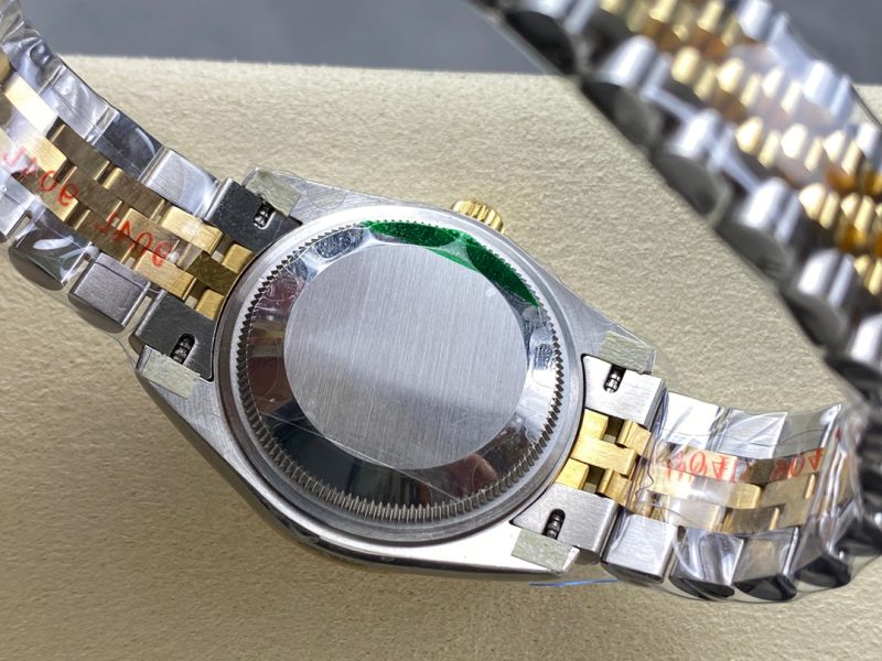 Datejust 31mm Yellow Gold Steel Diamond Bezel Champagne Dial Diamond Numerals