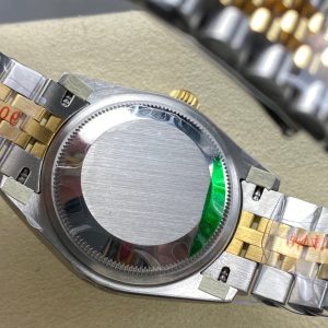 Datejust 31mm Yellow Gold Steel Diamond Bezel Dark Grey Dial