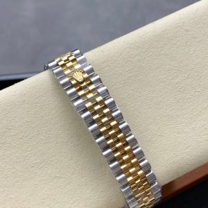 Datejust 31mm Yellow Gold Steel Diamond Bezel Dark Grey Dial