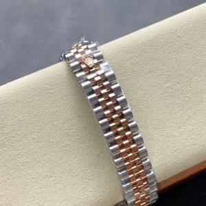 Datejust 31mm Pink Gold Steel Diamond Bezel Pink Dial