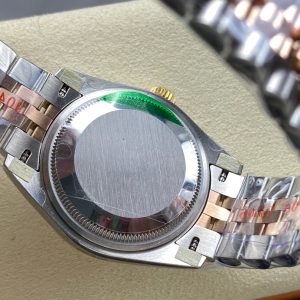 Datejust 31mm Pink Gold Steel Diamond Bezel Pink Dial