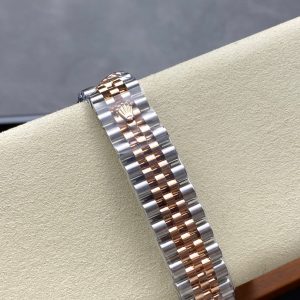 Datejust 31mm Pink Gold Steel Salmon Dial Diamond Numerals