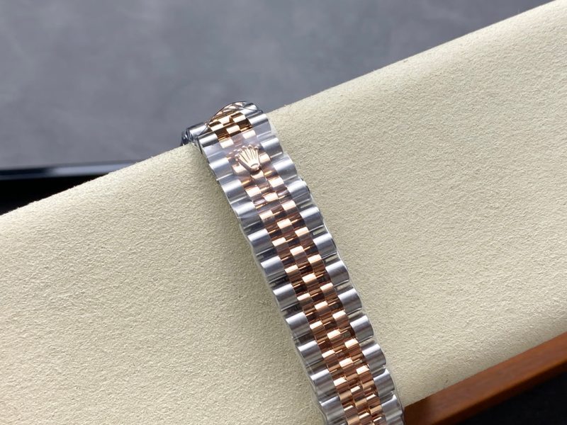 Datejust 31mm Pink Gold Steel Salmon Dial Diamond Numerals