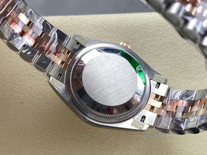 Datejust 31mm Pink Gold Steel White Dial