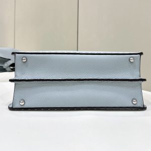 PEEKABOO ISEEU 33 IN BABY BLUE GRAINED CALFSKIN SILVER HARDWARE