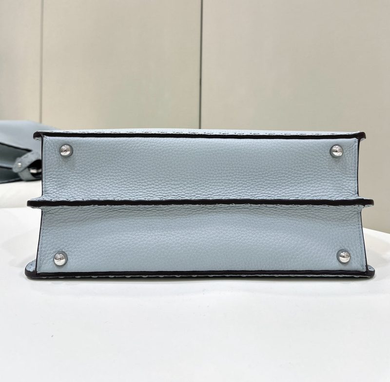 PEEKABOO ISEEU 33 IN BABY BLUE GRAINED CALFSKIN SILVER HARDWARE