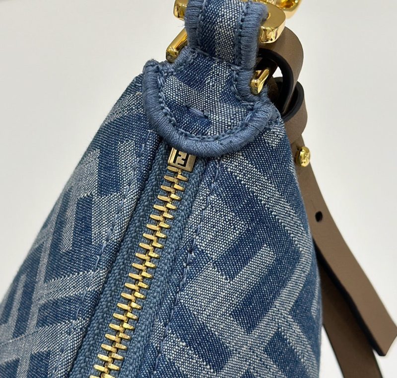 img_fe2b4e3c_20240610_i1718010965_9580_1_jpg FendiIGRAPHY MINI 20 BAG IN AEGEAN BLUE DENIM FABRIC WITH GOLD HARDWARE