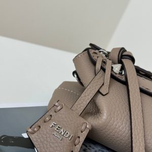 BY THE WAY SELLERIA MINI 20 IN MEDIUM BROWN GRAINED CALFSKIN