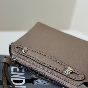 BY THE WAY SELLERIA MINI 20 IN MEDIUM BROWN GRAINED CALFSKIN