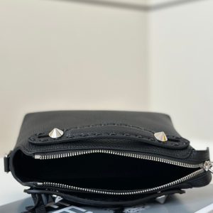 BY THE WAY SELLERIA SMALL 20 BAG IN BLACK CALFSKIN