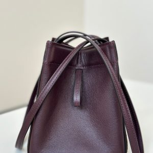 ORIGAMI MINI 19 IN WINE RED LAMBSKIN AND SUEDE