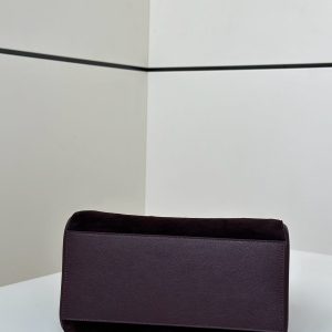 ORIGAMI MINI 19 IN WINE RED LAMBSKIN AND SUEDE