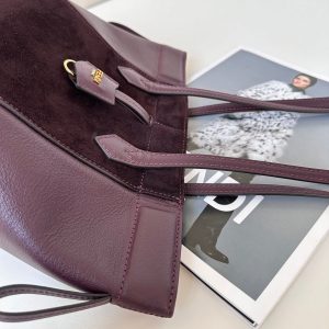 ORIGAMI MINI 19 IN WINE RED LAMBSKIN AND SUEDE