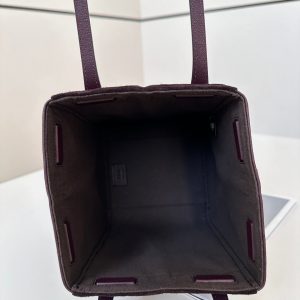 ORIGAMI MINI 19 IN WINE RED LAMBSKIN AND SUEDE