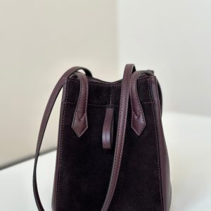 ORIGAMI MINI 19 IN WINE RED LAMBSKIN AND SUEDE